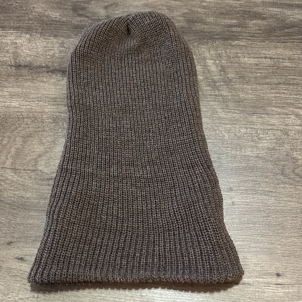 No Brand Basic Folding Brown Beanie - image 2